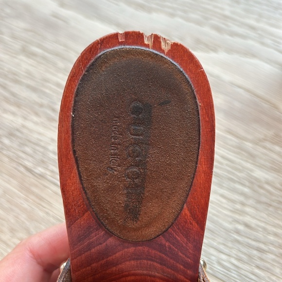 Brown suede, Gucci Horsebit slide clogs, Size 35 - Picture 7 of 14